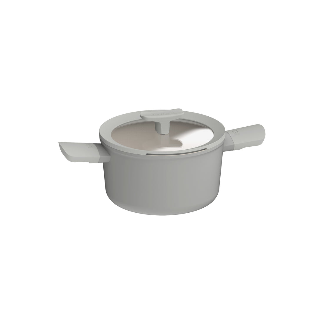 BergHOFF 20cm Covered Casserole – Balance Moonmist with Spoon Rest Lid & Recycled Aluminium Body
