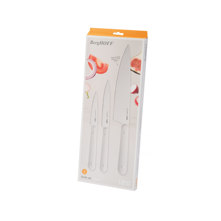 BergHOFF 3-Piece Knife Set - Glints Spirit Starter Kit with Paring, Utility & Chef's Knife