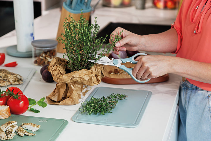 BergHOFF Kitchen Scissors - Glints Spirit and Slate with Magnetic Knife Block Storage and Non-Slip Grip