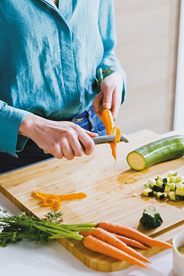 BergHOFF Straight Peeler - Balance Series with Soft-Touch Grip and Recycled Plastic Handle