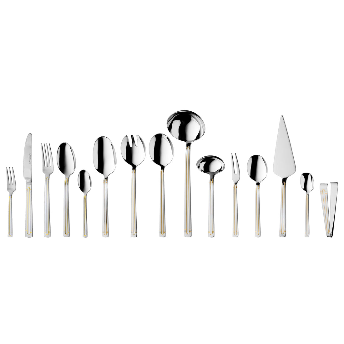 BergHOFF 72-pc Flatware Set - Heritage Collection with Gold Detailing by Designer Ralph Krämer