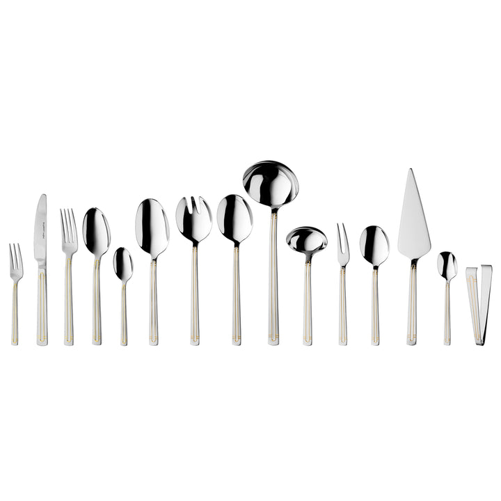 BergHOFF 72-pc Flatware Set - Heritage Collection with Gold Detailing by Designer Ralph Krämer
