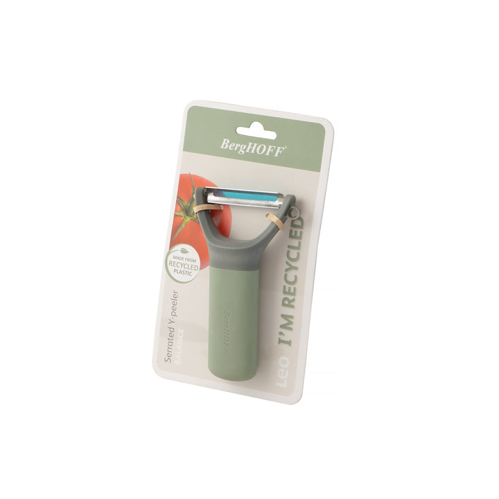 BergHOFF Serrated Y-Peeler - Balance Series with Soft-Grip Handle and Sharp Stainless Steel Blade