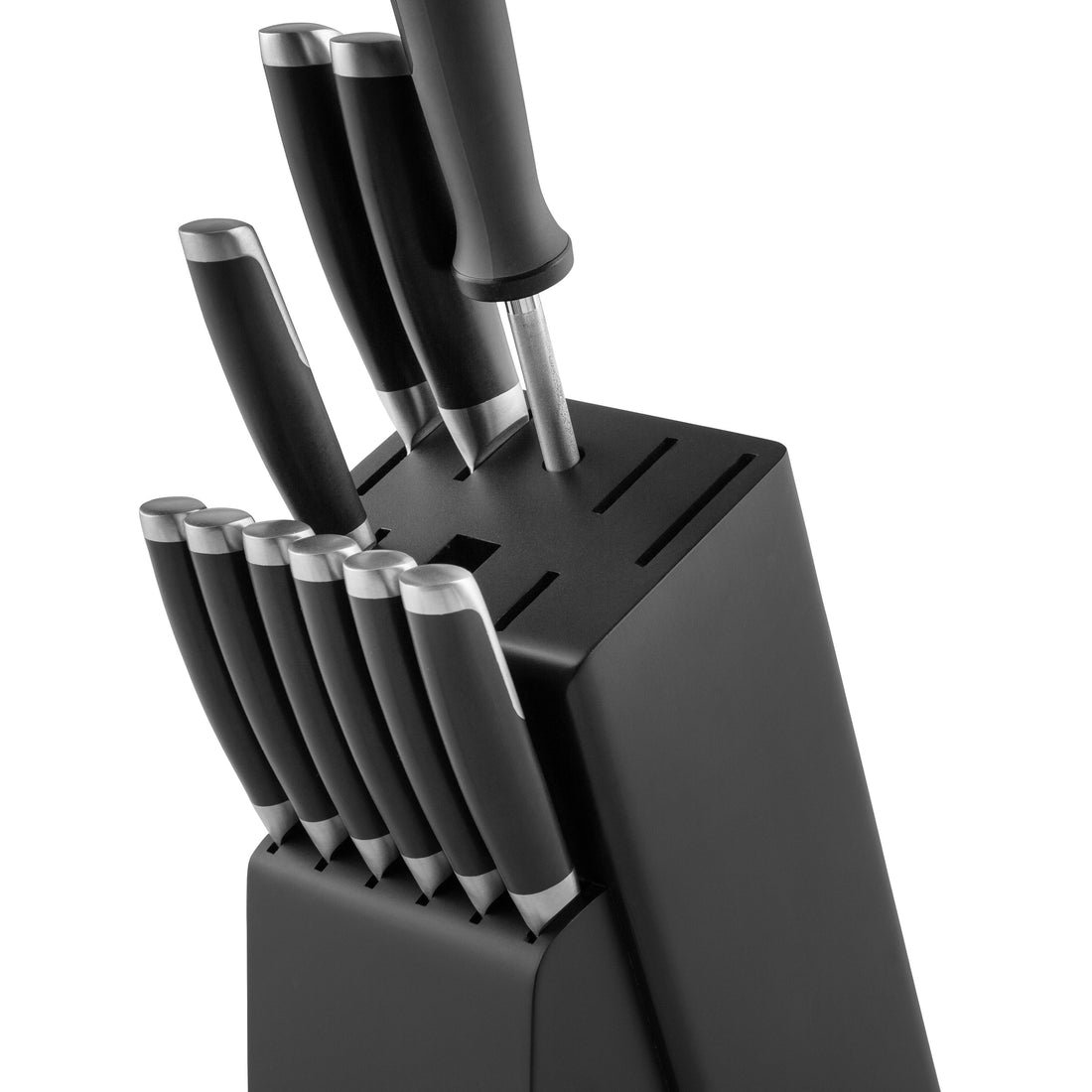 BergHOFF Knife Sharpener 22cm - Graphite Series with Ergonomic Handle and Durable Steel Sharpening Rod
