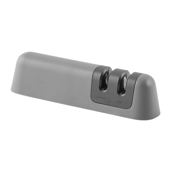 BergHOFF Knife Sharpener - Two-Stage Manual Sharpener with Ergonomic Grip and Non-Slip Base