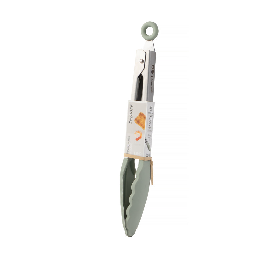 BergHOFF Serving Tongs - Balance Series 27cm with Silicone Tips and Lockable Handle for Storage