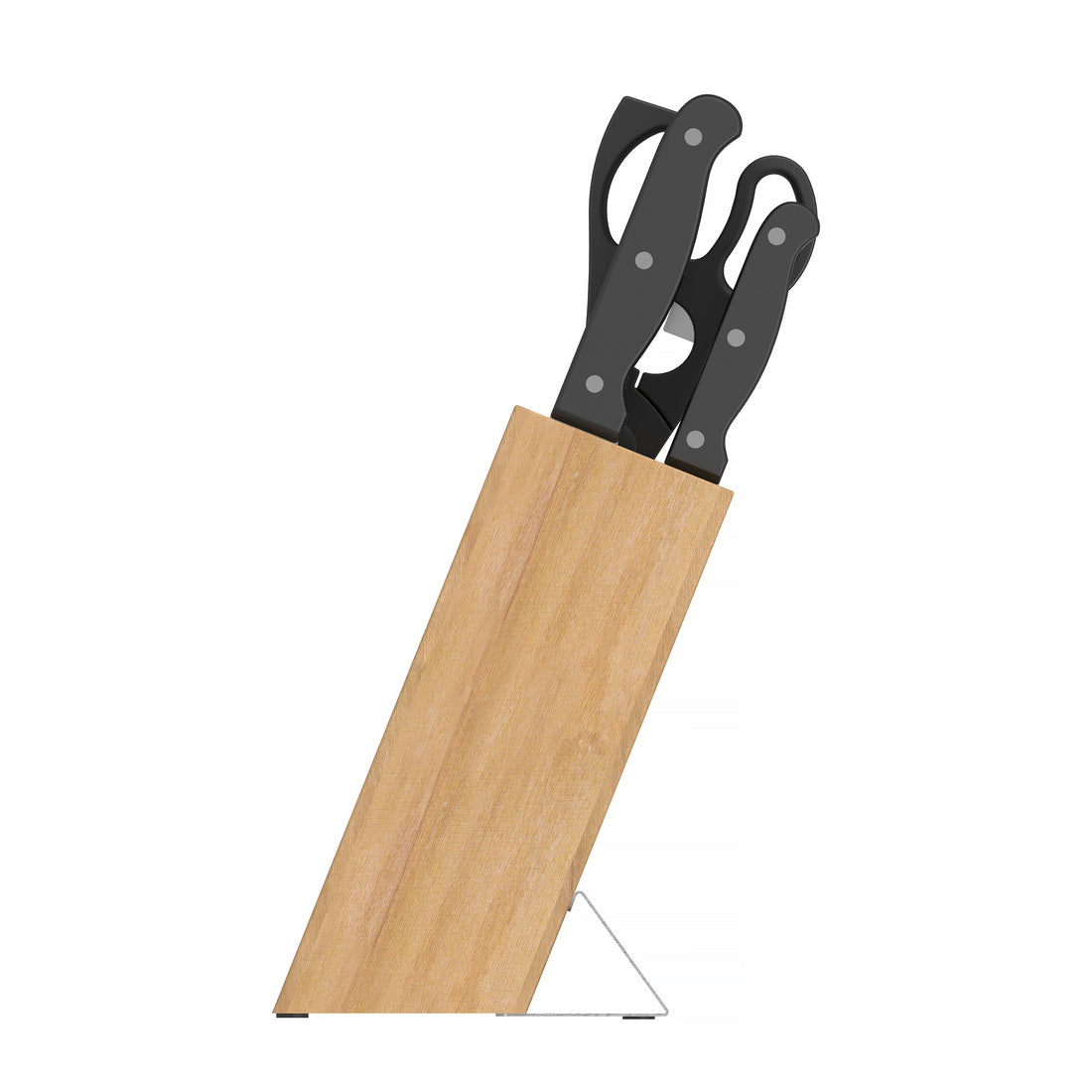 BergHOFF 7-Piece Knife Block Set - Pica Series with Bamboo Block and Hand-Sharpened Stainless Steel Blades